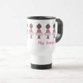 Little Ballerina Ballet Dance Teacher Personalized Reisbeker (Voorkant rechts)