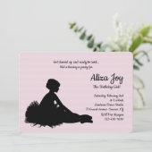 Little Ballerina Birthday Party Kaart (Staand voorkant)