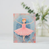 Little Ballerina Briefkaart (Staand voorkant)