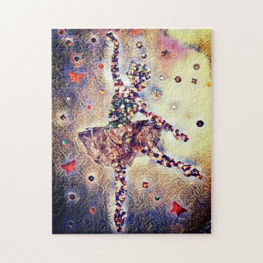 Little Ballerina Cute Dansend Ballet Shoes Legpuzzel (Verticaal)