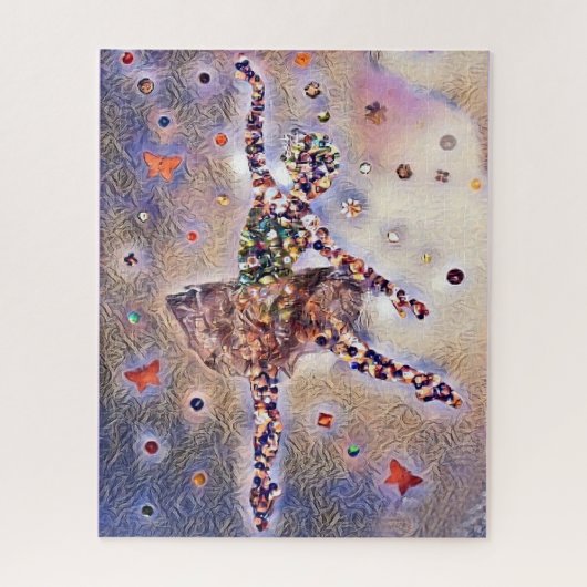 Little Ballerina Cute Original Dance Art Legpuzzel (Verticaal)