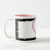 Little Ballerina Holding Roos in Heart Mok (Links)