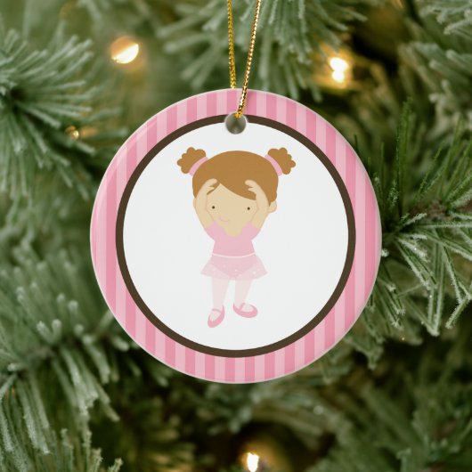 Little Ballerina Keramisch Ornament (Boom)