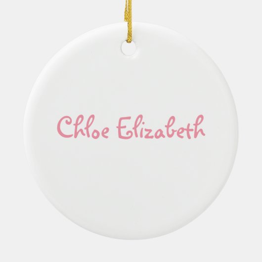 Little Ballerina Keramisch Ornament (Achterkant)