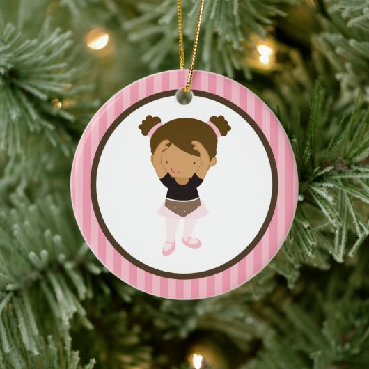 Little Ballerina Keramisch Ornament (Boom)
