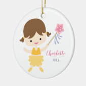 Little Ballerina-kerstversiering Keramisch Ornament (Links)