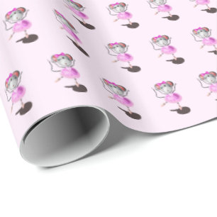 Little Ballerina Mouse Cadeaupapier
