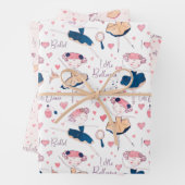 Little Ballerina on white Inpakpapier Vel (In situ)