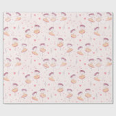 Little Ballerina op lichte achtergrond Cadeaupapier (Vlak)