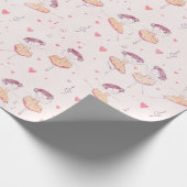 Little Ballerina op lichte achtergrond Cadeaupapier (Hoek)