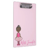 Little Ballerina Personalized Tutu Ballet Dancer Klembord (Rechts)