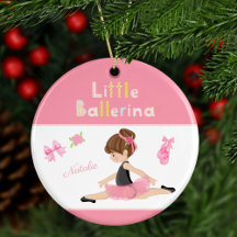 Little Ballerina Pink Ballet Girls Name