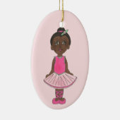 Little Ballerina Pink Tutu Toe Shoes Ballet Dance Keramisch Ornament (Rechts)