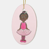 Little Ballerina Pink Tutu Toe Shoes Ballet Dance Keramisch Ornament (Links)