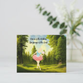 Little Ballerina Quote Briefkaart (Staand voorkant)