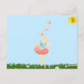 Little Ballerina Quote Briefkaart (Achterkant)