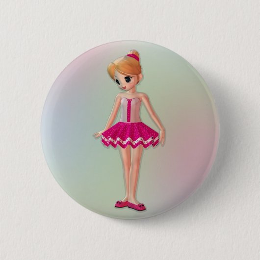 Little Ballerina Ronde Button 5,7 Cm (Voorkant)