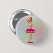 Little Ballerina Ronde Button 5,7 Cm (Voorkant /achterkant)
