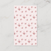 Little Ballerina Roze Baby shower Boeken voor Baby Informatiekaartje (Achterkant)