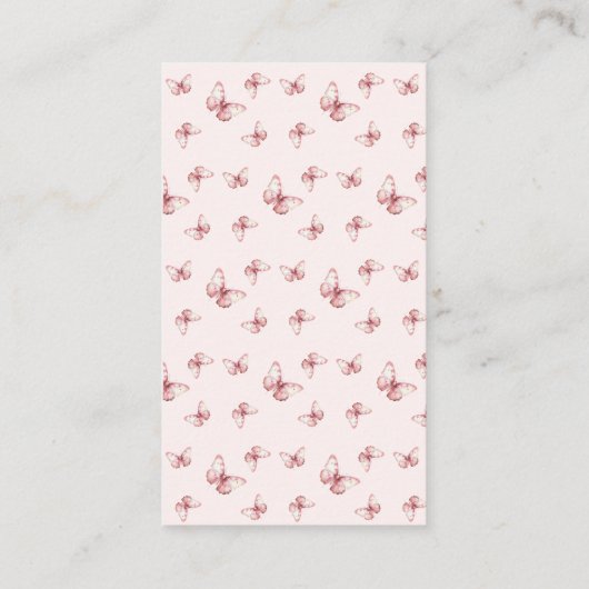 Little Ballerina Roze Baby shower Boeken voor Baby Informatiekaartje (Achterkant)