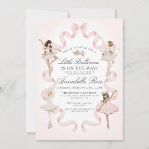 Little Ballerina Roze Ballet Meisje Baby shower In
