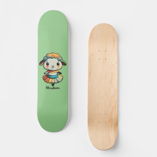 Little Ballerina Sheep Persoonlijk Skateboard (Voorkant)