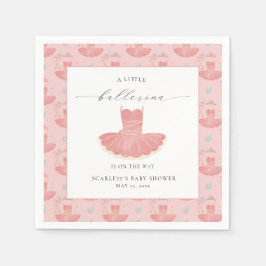 Little Ballerina Tutu Girl Baby shower servetten