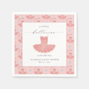Little Ballerina Tutu Girl Baby shower servetten