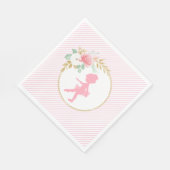 Little Ballerina Verjaardagsfeestje Servetten (Hoek)