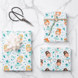 Little Ballerinas Wrapping Paper Set van 3
