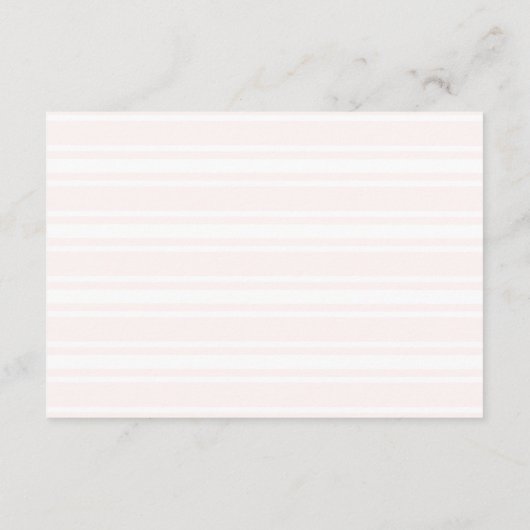 Little Bambina Roze Italiaans Baby shower Informatiekaartje (Achterkant)