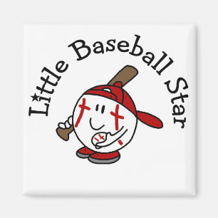 Little Baseball Star Tshirts en Gifts Magneet