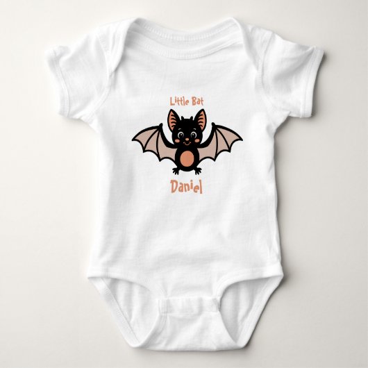 Little Bat Baby Boy Spooky Schattige Halloween Romper (Voorkant)