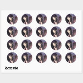 Little Bat Girl Vampire Fairy Stickers (Vel)