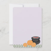 Little Bat Halloween Baby shower Kaart (Achterkant)