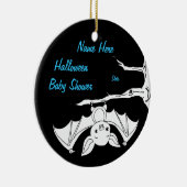 Little Bat Halloween Baby shower Keepomwille Ornam Keramisch Ornament (Rechts)