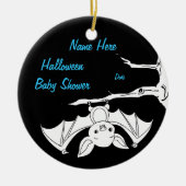 Little Bat Halloween Baby shower Keepomwille Ornam Keramisch Ornament (Voorkant)