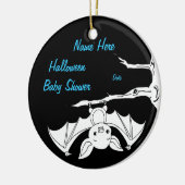 Little Bat Halloween Baby shower Keepomwille Ornam Keramisch Ornament (Links)