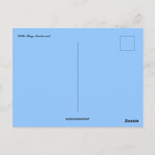 Little Bay Montserrat Briefkaart (Achterkant)