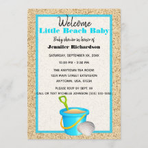 Little Beach Baby Blauwgroen Sand Pail Baby shower