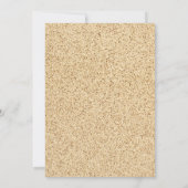 Little Beach Baby Blue Sand Pail Baby shower Kaart (Achterkant)