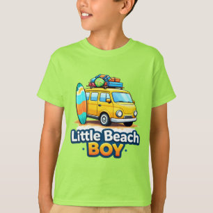 Little Beach Boy - Cute Surf Busje Summer Kids T-S T-shirt