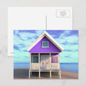 Little Beach Shack op het Zand Briefkaart (Voorkant / Achterkant)