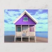 Little Beach Shack op het Zand Briefkaart (Voorkant)