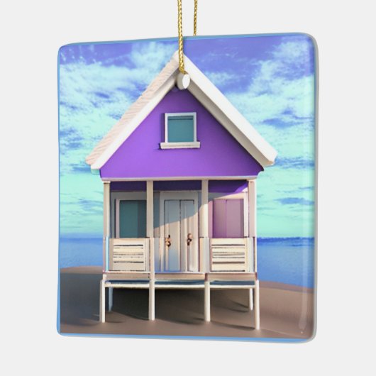 Little Beach Shack op het Zand Keramisch Ornament (Links)