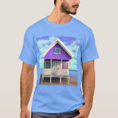 Little Beach Shack op het Zand T-shirt (Voorkant)