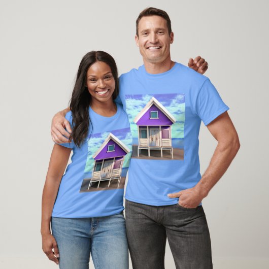 Little Beach Shack op het Zand T-shirt (Unisex)