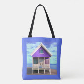 Little Beach Shack op het Zand Tote Bag (Achterkant)