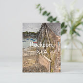 Little Beach Shack Rockport, MA Briefkaart (Staand voorkant)