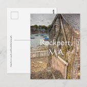 Little Beach Shack Rockport, MA Briefkaart (Voorkant / Achterkant)